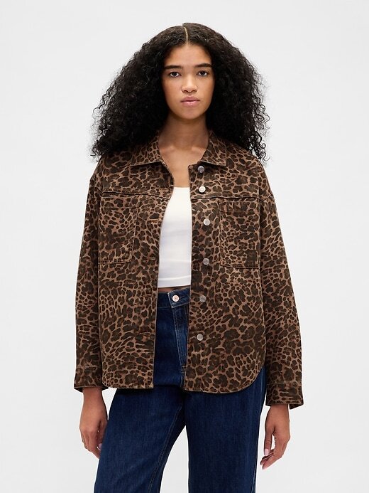 Jachetă din blugi UltraSoft Leopard Jachetă din blugi UltraSoft Leopard