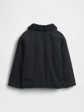Jachetă din denim căptușită cu Sherpa pentru bebeluși și copii mici
