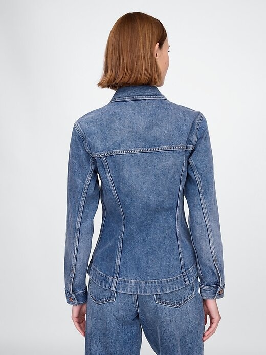Jachetă din denim cu paragate Jachetă din denim cu paragate