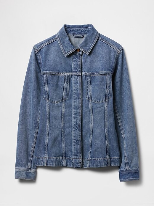 Jachetă din denim cu paragate Jachetă din denim cu paragate