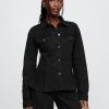 Jachetă Peplum denim Jachetă Peplum denim