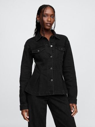 Jachetă Peplum denim
