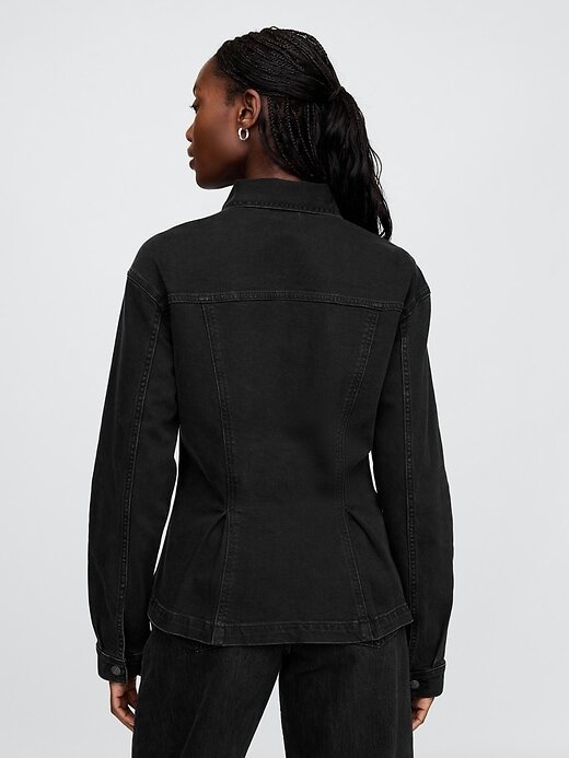 Jachetă Peplum denim Jachetă Peplum denim