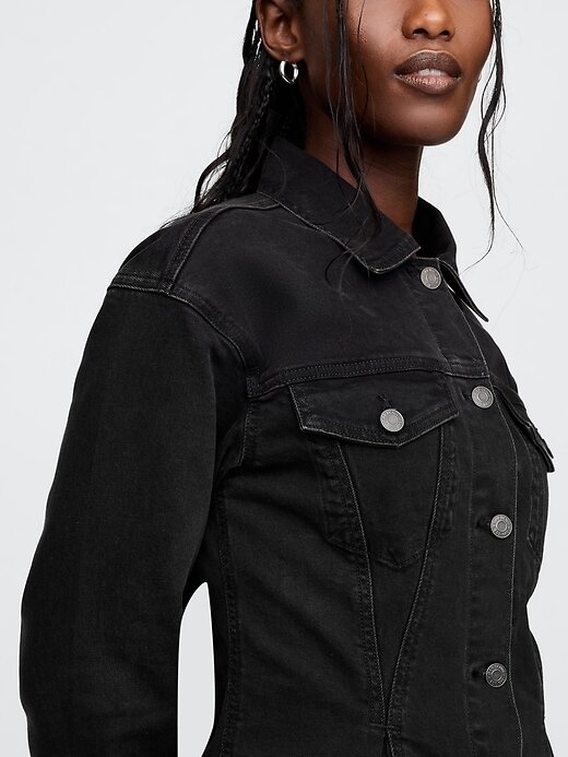 Jachetă Peplum denim Jachetă Peplum denim
