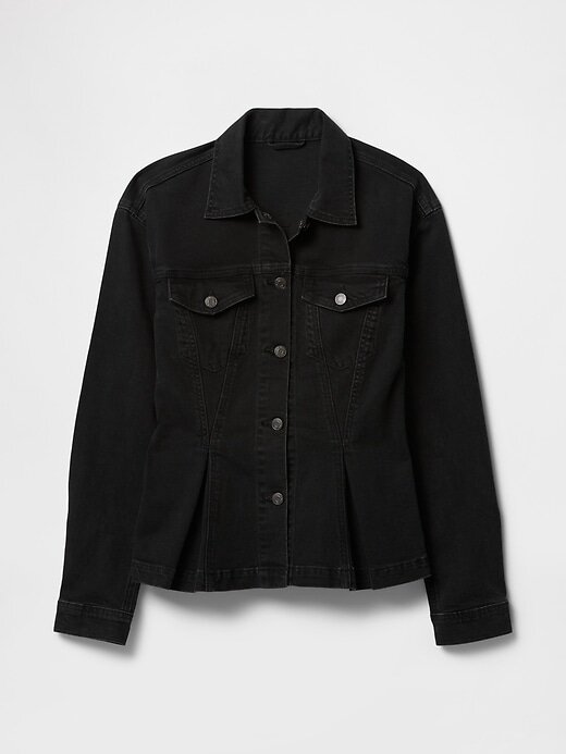 Jachetă Peplum denim Jachetă Peplum denim