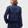 Jachetă UltraSoft Denim Crop Trench Jachetă UltraSoft Denim Crop Trench