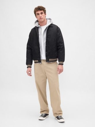 Jachetă Varsity denim supradimensionată