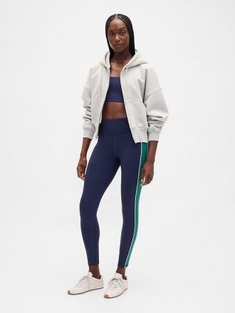 Jambiere GapFit High Rise Power cu dungi pe lungime