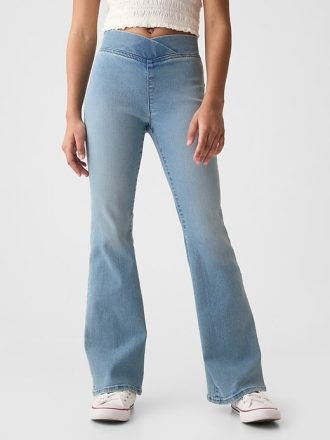 Jeggings cu talie mare pentru copii
