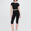 Leggings crop GapFit Smooth cu talie mare Leggings crop GapFit Smooth cu talie mare