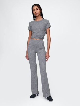 Leggings evazați din jerseu cu talie înaltă GapFit