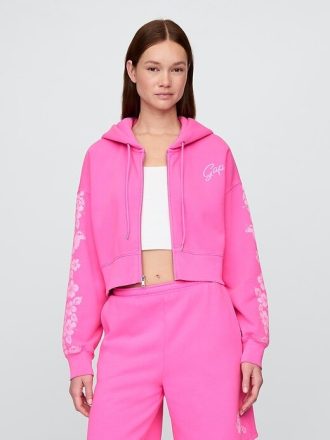 Lilo & Stitch pentru adulți VintageSoft Crop Zip Hoodie
