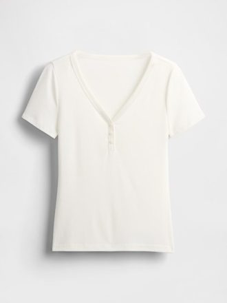 Mini Rib Henley PJ Top