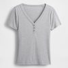 Mini Rib Henley PJ Top Mini Rib Henley PJ Top