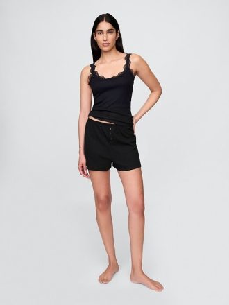 Mini Rib Lace PJ Tank Top Mini Rib Lace PJ Tank Top