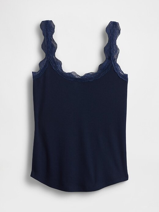 Mini Rib Lace PJ Tank Top Mini Rib Lace PJ Tank Top