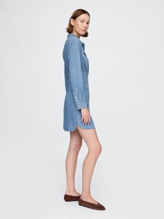 Mini rochie cămașă Western Denim