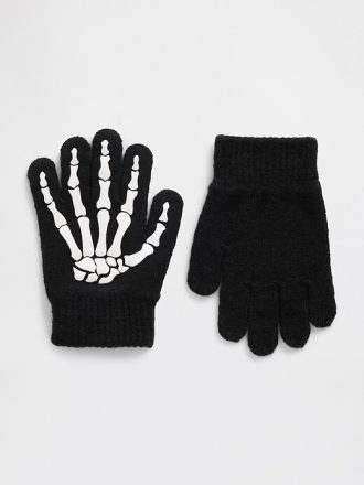 Mănuși de schelet de Halloween pentru copii mici