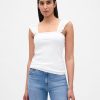 Modern Rib Flutter Tank Top Modern Rib Flutter Tank Top