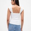 Modern Rib Flutter Tank Top Modern Rib Flutter Tank Top