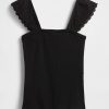 Modern Rib Flutter Tank Top Modern Rib Flutter Tank Top