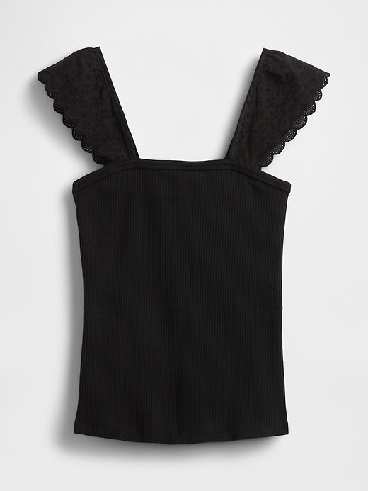 Modern Rib Flutter Tank Top Modern Rib Flutter Tank Top