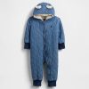 Într-o singură bucată confortabil din denim matlasat pentru copii Într-o singură bucată confortabil din denim matlasat pentru copii