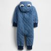 Într-o singură bucată confortabil din denim matlasat pentru copii Într-o singură bucată confortabil din denim matlasat pentru copii