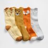 Șosete Animal Crew pentru bebeluși și copii mici (pachet de 4) Șosete Animal Crew pentru bebeluși și copii mici (pachet de 4)