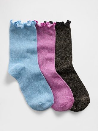 Șosete pentru copii Shimmer Crew (pachet de 3)