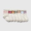 Șosete Varsity Stripe Quarter Crew pentru bebeluși și copii mici (pachet de 7)