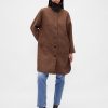 Palton pentru mașină Houndstooth din amestec de lână