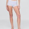 Pantalon scurt din bumbac elastic organic cu talie mare Pantalon scurt din bumbac elastic organic cu talie mare