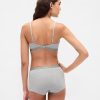 Pantalon scurt din bumbac elastic organic cu talie mare Pantalon scurt din bumbac elastic organic cu talie mare