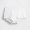 Pantalon scurt din bumbac elastic organic cu talie mare Pantalon scurt din bumbac elastic organic cu talie mare