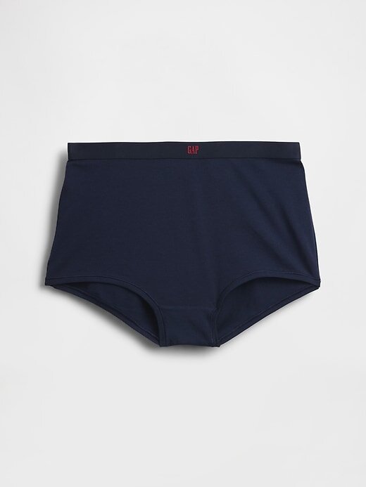 Pantalon scurt din bumbac elastic organic cu talie mare Pantalon scurt din bumbac elastic organic cu talie mare