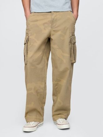 Pantaloni cargo extra largi Camo