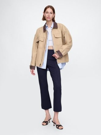 Pantaloni Crop Kick cu talie înaltă