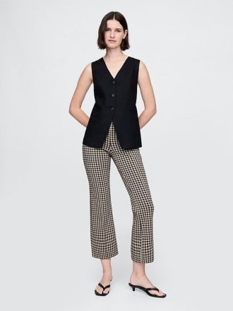 Pantaloni Crop Kick cu talie înaltă
