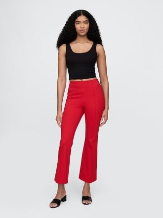 Pantaloni Crop Kick cu talie înaltă