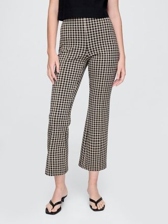 Pantaloni Crop Kick cu talie înaltă