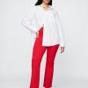Pantaloni Crop Kick cu talie înaltă Pantaloni Crop Kick cu talie înaltă