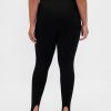 Pantaloni cu etrier dublu cu talie mare