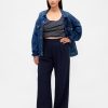 Pantaloni cu pliuri cu talie înaltă Curvy 365 Pantaloni cu pliuri cu talie înaltă Curvy 365