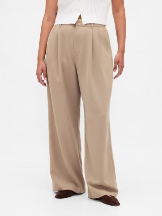 Pantaloni cu pliuri cu talie înaltă Curvy 365