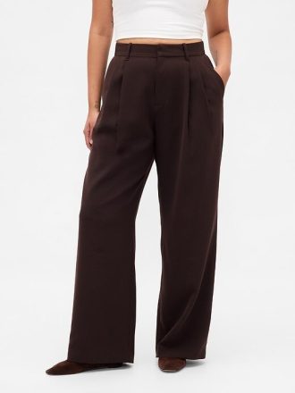 Pantaloni cu pliuri cu talie înaltă Curvy 365
