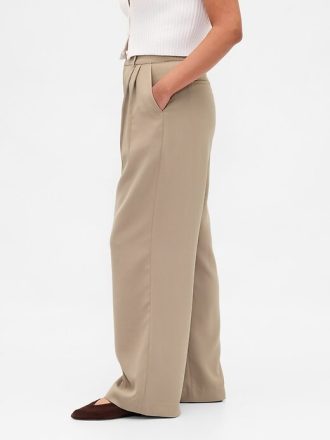 Pantaloni cu pliuri cu talie înaltă Curvy 365