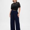 Pantaloni cu pliuri cu talie înaltă Curvy 365 Pantaloni cu pliuri cu talie înaltă Curvy 365