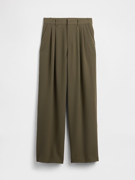 Pantaloni cu pliuri cu talie înaltă Curvy 365 Pantaloni cu pliuri cu talie înaltă Curvy 365