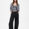 Pantaloni cu talie mijlocie din twill Easy Horseshoe